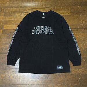 22 TENDERLOIN LONG SLEEVE TEE 2B BLACK テンダー テンダーロイン ロンT Tシャツ ブラック XL