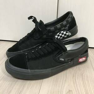 VANS Cut and Paste old skool vault SK8 REISSUE CAP Slip-Onバンズ キャップ スリッポン 再構築 リビルド チェッカー チェック ブラック