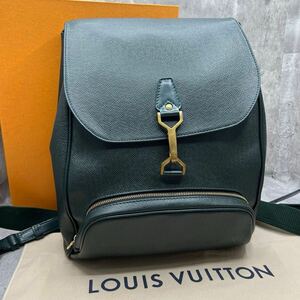 【極美品】ルイヴィトン LOUIS VUITTON タイガ カシアー リュックサック バッグパック レザー エピセア 緑 メンズ ビジネス M30174