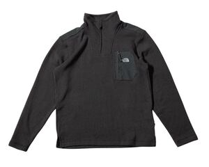 ● THE NORTH FACE ノースフェイス ● ロゴ 刺繍 ハーフジップ フリース プルオーバー ブラウン系 M