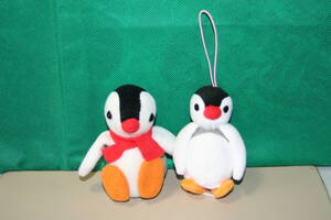 PINGU ピングー Pinga ピンガ ぬいぐるみ 紐付きマスコット 2個セット お腹から音出るぬいぐるみ 約10cm　フリュー カバヤ