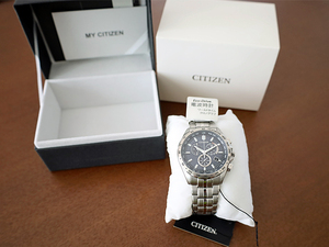 CITIZEN COLLECTION シチズンコレクション　エコ・ドライブ電波時計 クロノグラフモデル　CB5870-91L