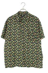 ステューシー STUSSY Paisley Tears Shirts サイズ:S ペイズリー半袖シャツ 中古 HJ12