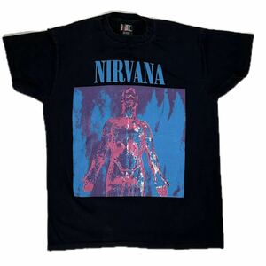 10437 NIRVANA ニルヴァーナ ロックTシャツ バンドT 両面 L