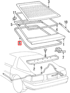 新品 トヨタ純正 70 スープラ バックドア ウェザーストリップ リアゲート モール SUPRA JZA70 GA70 MA70 Rear Back Door Weather Strip JDM