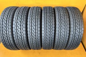 森商会 LTNo．19佐賀発BRIDGESTONE 205/80R17.5 120/118N LT ECOPIA M812 6本set 2022 10mmミックスタイヤ 溝 室 超バリ山 程度が良い