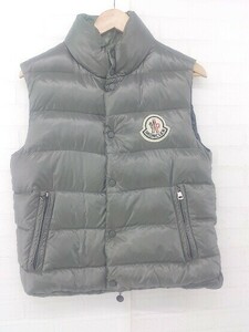 ◇ MONCLER モンクレール チベット 変色難あり ダウンベスト サイズ1 グレー レディース E