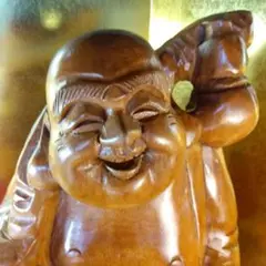 置物　布袋尊　一刀彫55cm