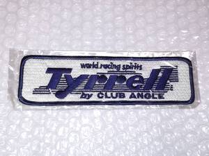 F1 Tyrrell ティレル Club Angle クラブアングル 刺繍 ワッペン 4.5×15.0cm☆未使用品☆即決価格☆当時物