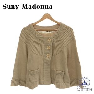 ☆美品☆ Suny Madonna カーディガン ボレロ レディース レディース ベージュ L 901-772 送料無料