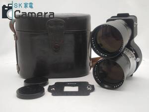 【中古】 MAMIYA-SEKOR 18cm F4.5 マミヤ 二眼レフカメラ 革ケース付