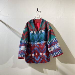 vintage euro native wool design jacket ヨーロッパ古着 ビンテージ ネイティブウールデザインジャケット 民族柄 60s 70s