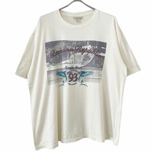 ■激レア■90s USA製 BANANA REPUBLIC フォト 企業 魚 アート Tシャツ XL バナナ リパブリック バナリパ ビンテージ