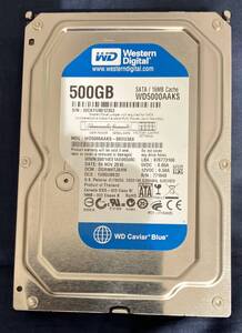 Western Digital 500GB 3.5インチHDD 中古　11/20まで使っていました　1TBに入れ替えの為出品します