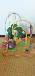 ルーピング　ジョイトーイ　木のおもちゃ　 ビーズコースター　知育玩具、中古