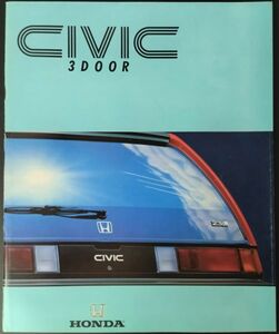 【本田/HONDA・CIVIC 3DOOR / シビック 3ドア（昭和59年10月）】カタログ/パンフレット/旧車カタログ/絶版車/