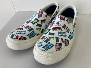 CONVERSE スニーカー/サイズ24cm SKIDGRIP US NATIONSFLAG SLIP-ON フラッグシップ 国旗☆中古