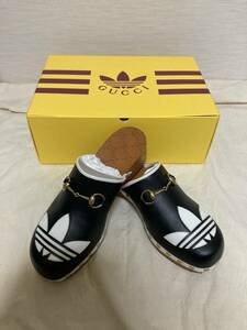 新品　GUCCI×adidas サボ サンダル ブラック　サイズ10