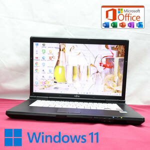 ★美品 2世代500GB★A552/E Celeron B730 Win11 MS Office 中古品 ノートPC★P73133