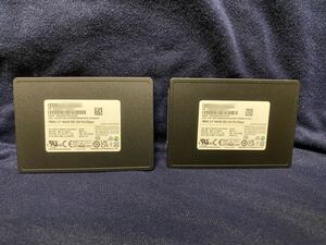 未使用 SAMSUNG MZ7L3960HCJR-00A07 960 GB) PM893 2.5インチ SATA SSD 2台セット データセンター キャッシュ 高耐久