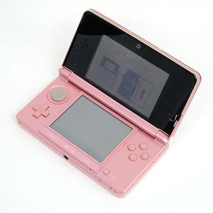 【中古】任天堂 ニンテンドー3DS ミスティピンク CTR-S-PAAA タッチペンなし・液晶画面いたみ [管理:1350011999]