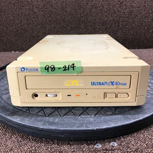 98-214 激安 レトロPC パーツ 外付け 40倍速 CD-ROMドライブ PLEXTOR PX-40TSe ULTRAPLEX 40max SCSI 通電のみ確認 ジャンク