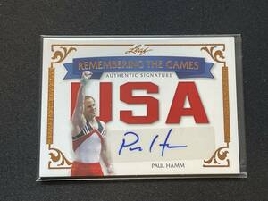 Paul Hamm（ポール・ハム）【2012 Leaf Legends of Sport】Auto