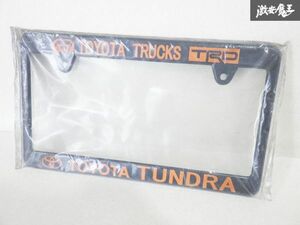 未使用 社外 メーカー不明 汎用 ナンバー フレーム ライセンスプレート フレーム 57-055760 1枚 TUNDRA タンドラ TRD 在庫有 即納 棚15T1