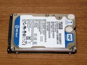 ★ 750GB ★ Western digital Blue 【 WD7500BPVT 】 良品 ★328