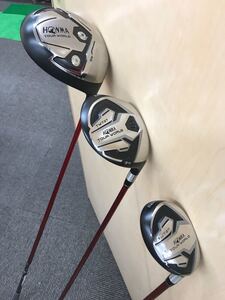 超お値打ち出品 入手困難LPGAシード選手支給品 HONMA TW727proto/737酒田の匠謹製ウッド3本セット VIZARD EX-C 挿りused超美品