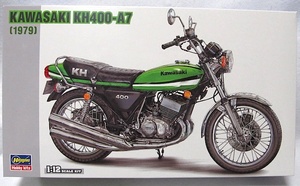 ハセガワ　バイクプラモ「1/12 カワサキKH400-A7・1979年」新品