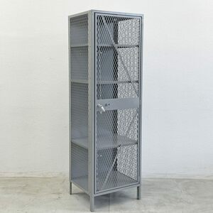 〓 リオン LYON メッシュロッカー MESH LOCKER スチール グレー W61 パシフィックファニチャー P.F.S インダストリアル USA 定価￥176,000