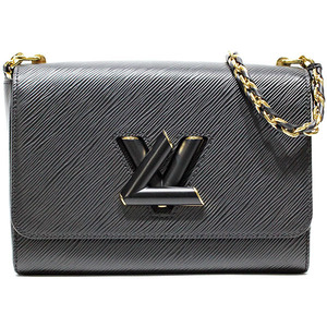 ルイヴィトン LOUIS VUITTON エピ ツイスト MM ショルダーバッグ M21117 ブラック レザー ブランド チェーンショルダー レディース