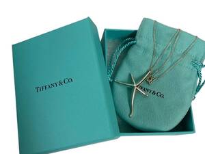 レア！！Tiffany＆Co. ティファニー シルバー925 ひとでモチーフペンダント スターフィッシュ ヒトデ ネックレス SILVER ペレッティ 箱付