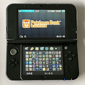 Newニンテンドー3DS LL メタリックブラック ポケモンバンク ポケムーバー インビジブルキングダム めがみめぐり