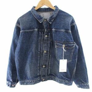 未使用品 ニューマニュアル New Manual ザニーム THENIME コラボ タグ付き LV T-BACK DENIM JACKET デニムジャケット Gジャン コットン イ