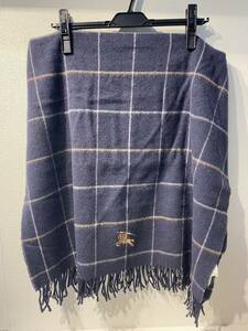 『8797』 Burberry バーバリー ウール 100% ひざ掛け 65cm×120cm ノバチェック バーバリー