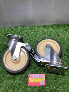 【中古品】ハンマーキャスター 旋回式ウレタン車輪（ローラーベアリング）車輪150mm 315S-UB150-BAR01　IT7HC1P7ZM6K