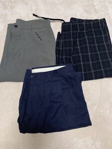 まとめて３枚　ショートパンツ　uniqlo ,majestic サイズ　L ２枚　XL １枚　中古品です