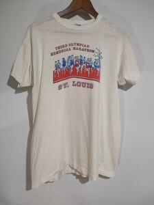 グッドプリント 70s チャンピオン 染み込みプリントTシャツ XLオリンピック