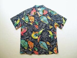 COTTON HAWAIIAN SHIRT B柄 (ダブルワークス) WAREHOUSE　ウエアハウス　ビーチシャツ　ハワイアン　希少　デッドストック　絶版品　アロハ