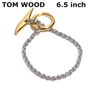 6.5インチ 新品 トムウッド ロビン ブレスレット シルバー 925 ゴールド TOM WOOD Robin Bracelet Duo TOMWOOD