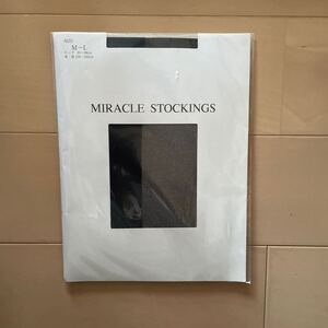 送料込み　新品　MIRACLE STOCKINGS パンティストッキング M-L 黒ブラック　日本製　送料無料