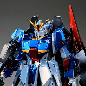 完成品【メッキ仕様】MG ゼータガンダム ver.Ka 制作 限定 Z ガンダム 全塗装 HG RG PG 模型 バンダイ メカニカル 