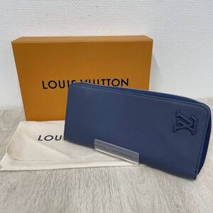 箱付き★【LOUIS VUITTON】ルイヴィトン★長財布 ジッピーウォレット ヴェルティカル LV ラウンドファスナー M81767 ネイビー 10