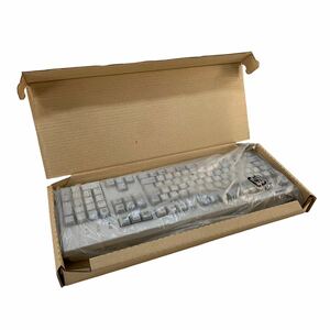 ★未使用品 HITACHI 日立 純正 キーボード PC-KB5330 PS2接続 日本語配列 ホワイト系 中古品 管理K372