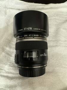 ★☆CANON カメラレンズ MACRO LENS EF-S 60mm 1:2.8 USM 中古現状品　キャノン ULTRASONIC ☆★