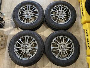 【2404003】スタッドレス VELVA 15インチ 6J +53 PCD114.3 5H + YOKOHAMA iG60 195/65R15 2022年ノア ヴォクシー ステップワゴン 等 