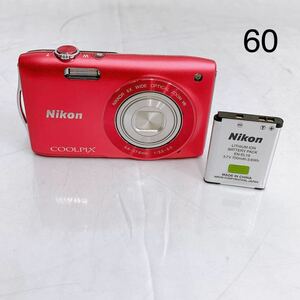 5SB136 Nikon デジタルカメラ COOLPIX S3300PK デジタルカメラ デジカメ カメラ 中古現状品動作未確認