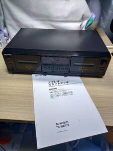 ●○SONY ソニー　カセットデッキ TC-WE475　整備品　取説付き　　８○●